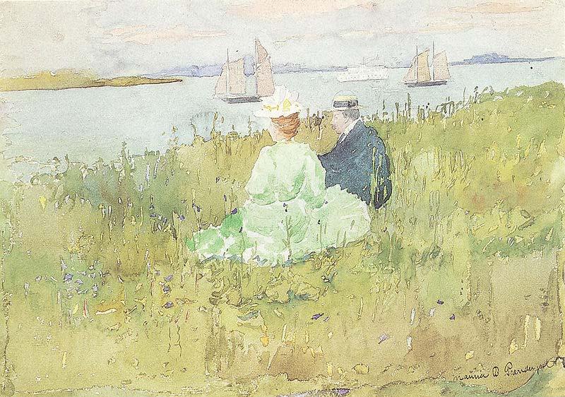 Maurice Prendergast Viewing the Ships oil painting image